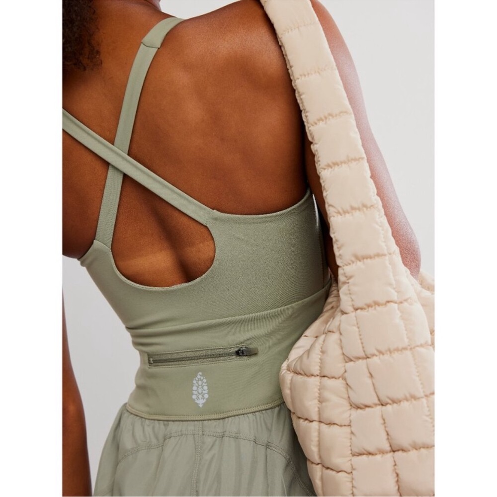 Free People X FP Movement Righteous Onesie in Sage Stone NWT - Picture 5 of 5
